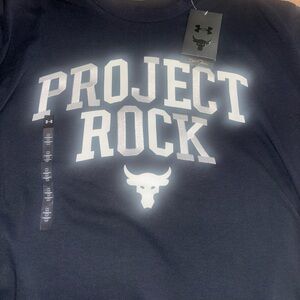 NEW..UNDER ARMOUR PROJECT ROCK MEN Medium  T-SHIRT (Black)